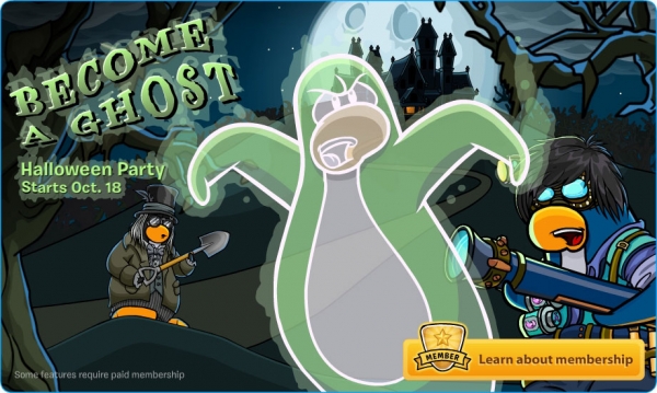 Club Penguin Celebrates Halloween with Ghostly In-World Party