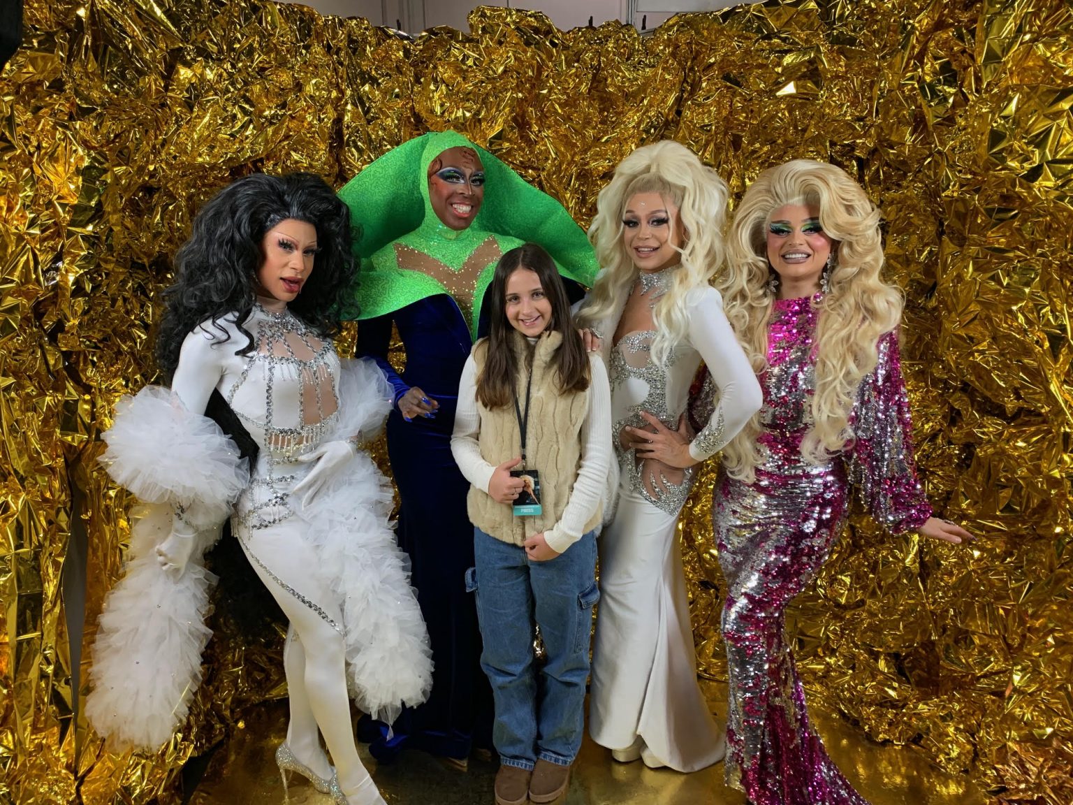 Con and Bex with the Stars of RuPaul’s DragCon UK 2024