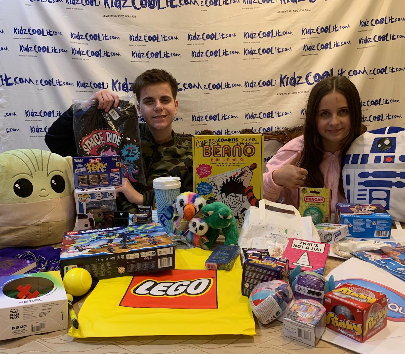 Goodies for Con and Bex from the companies at Toy Fair 2024!!!