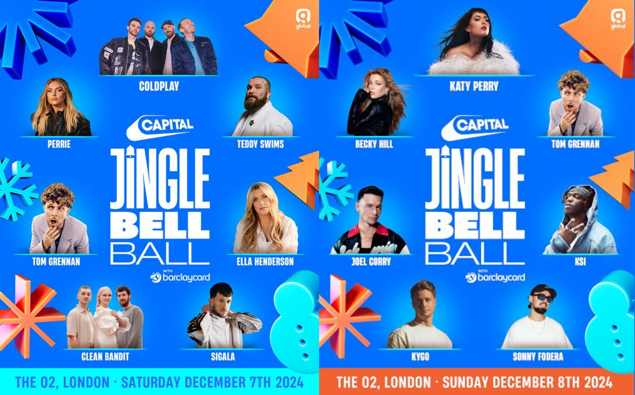 Barclaycard Capital Jingle Bell Ball 2024 Con & Bex at JBB 2023 and